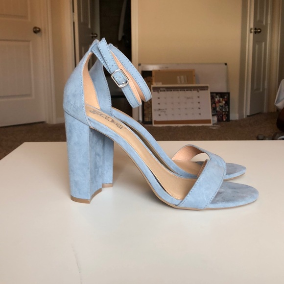 blue heels payless